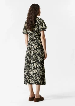 Midikleid mit Volantärmeln