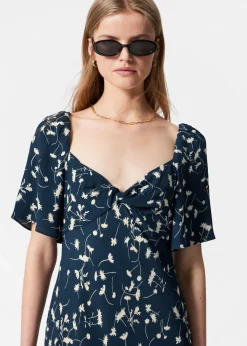 Midikleid mit Volantärmeln