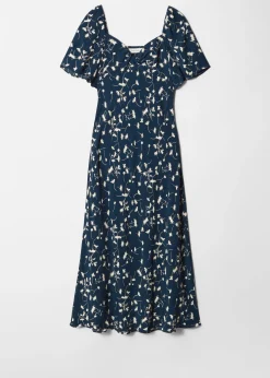 Midikleid mit Volantärmeln