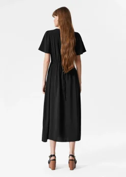 Midikleid mit Volantärmeln
