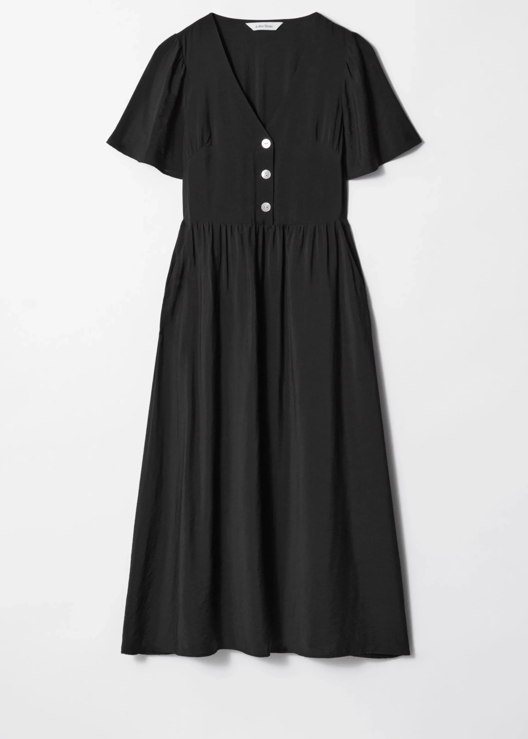 Midikleid mit Volantärmeln