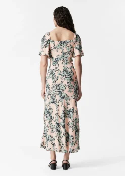 Midikleid mit Volantärmeln