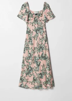 Midikleid mit Volantärmeln