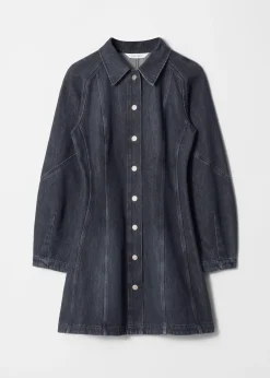 Mini-Hemdkleid aus Denim
