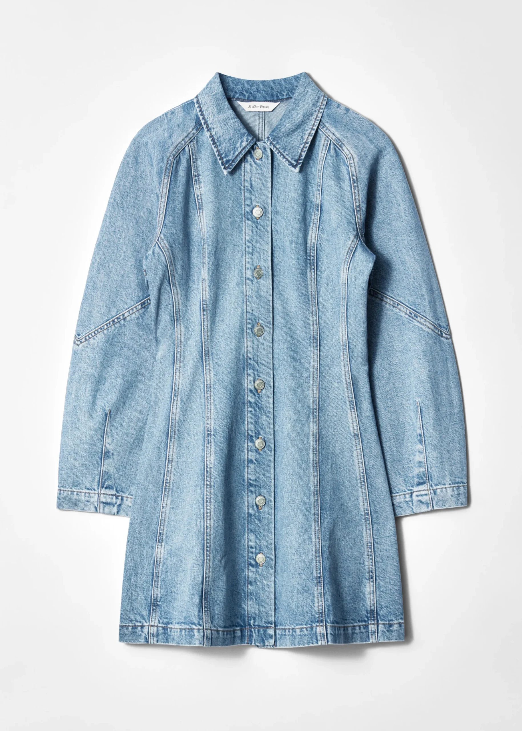Mini-Hemdkleid aus Denim