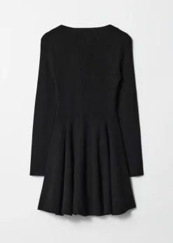 Minikleid aus Rippstrick