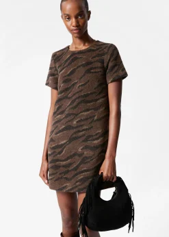 Minikleid aus Woll-Jacquard