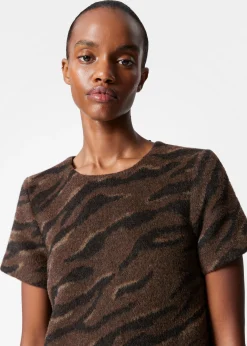 Minikleid aus Woll-Jacquard
