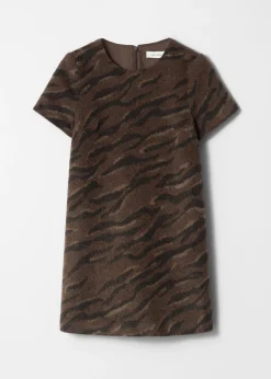 Minikleid aus Woll-Jacquard
