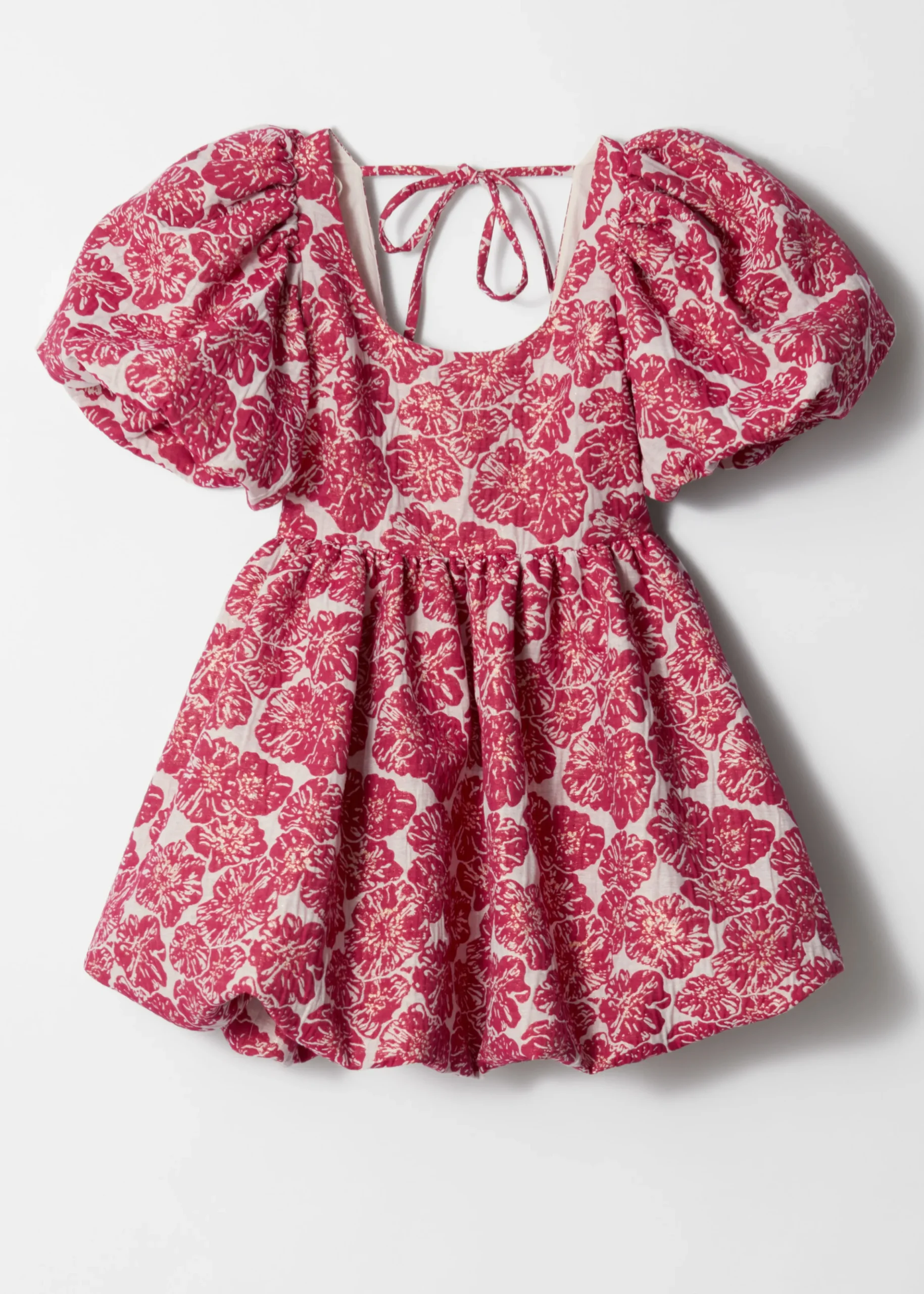 Minikleid mit Ballonärmeln