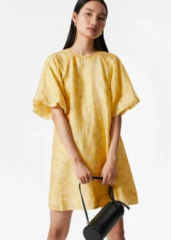 Minikleid mit Ballonärmeln