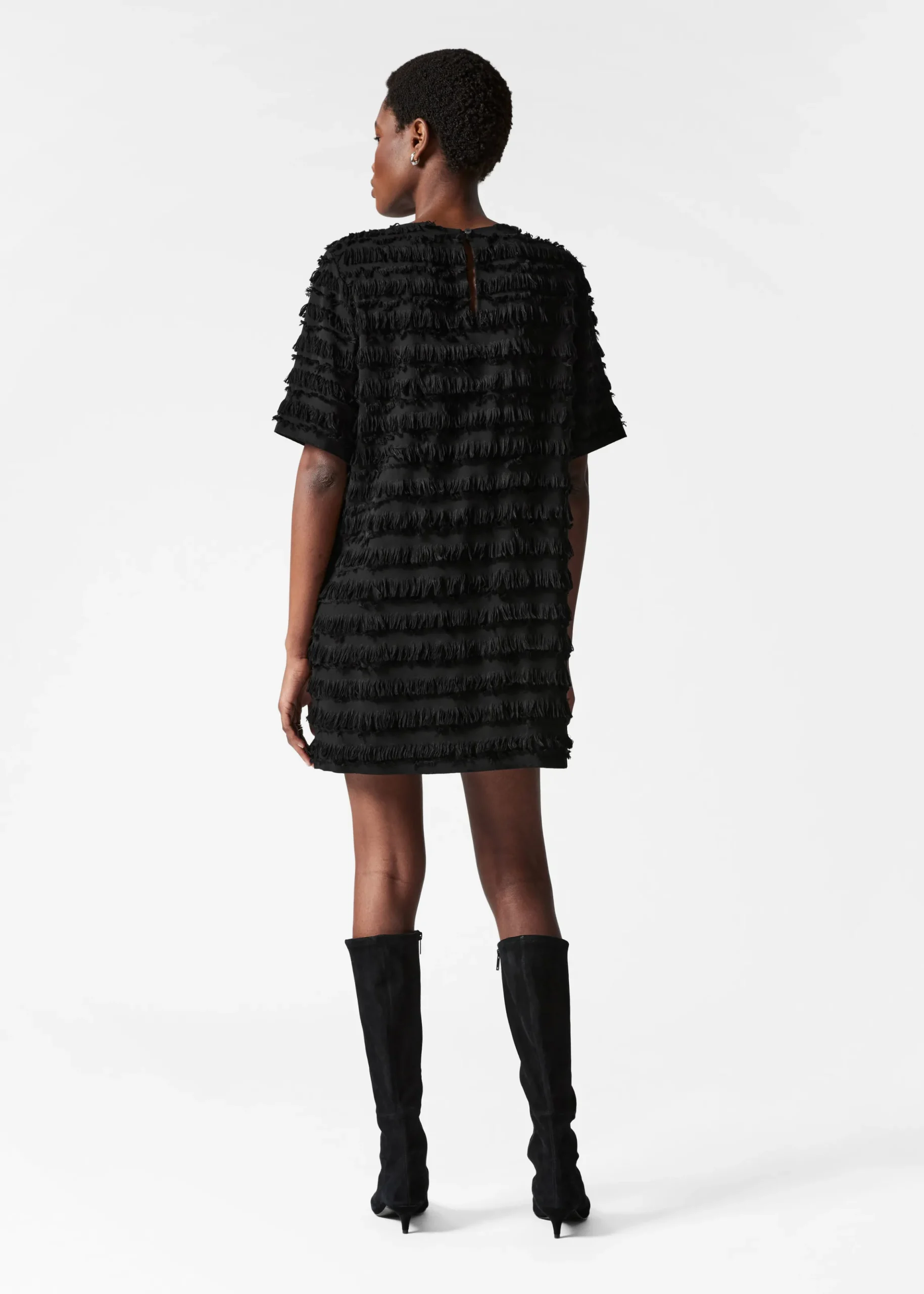 Minikleid mit Fransen