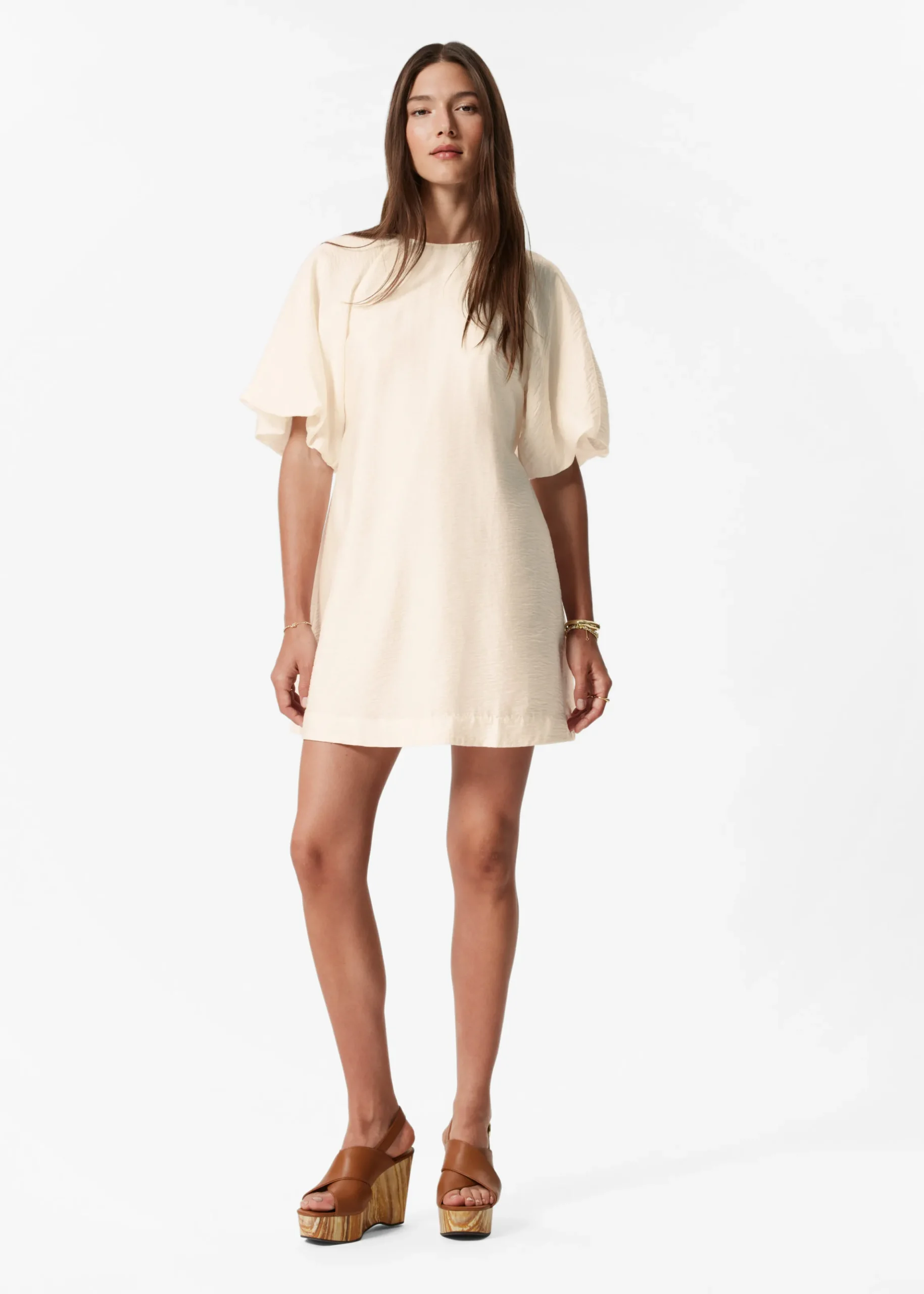 Minikleid mit Puffärmeln