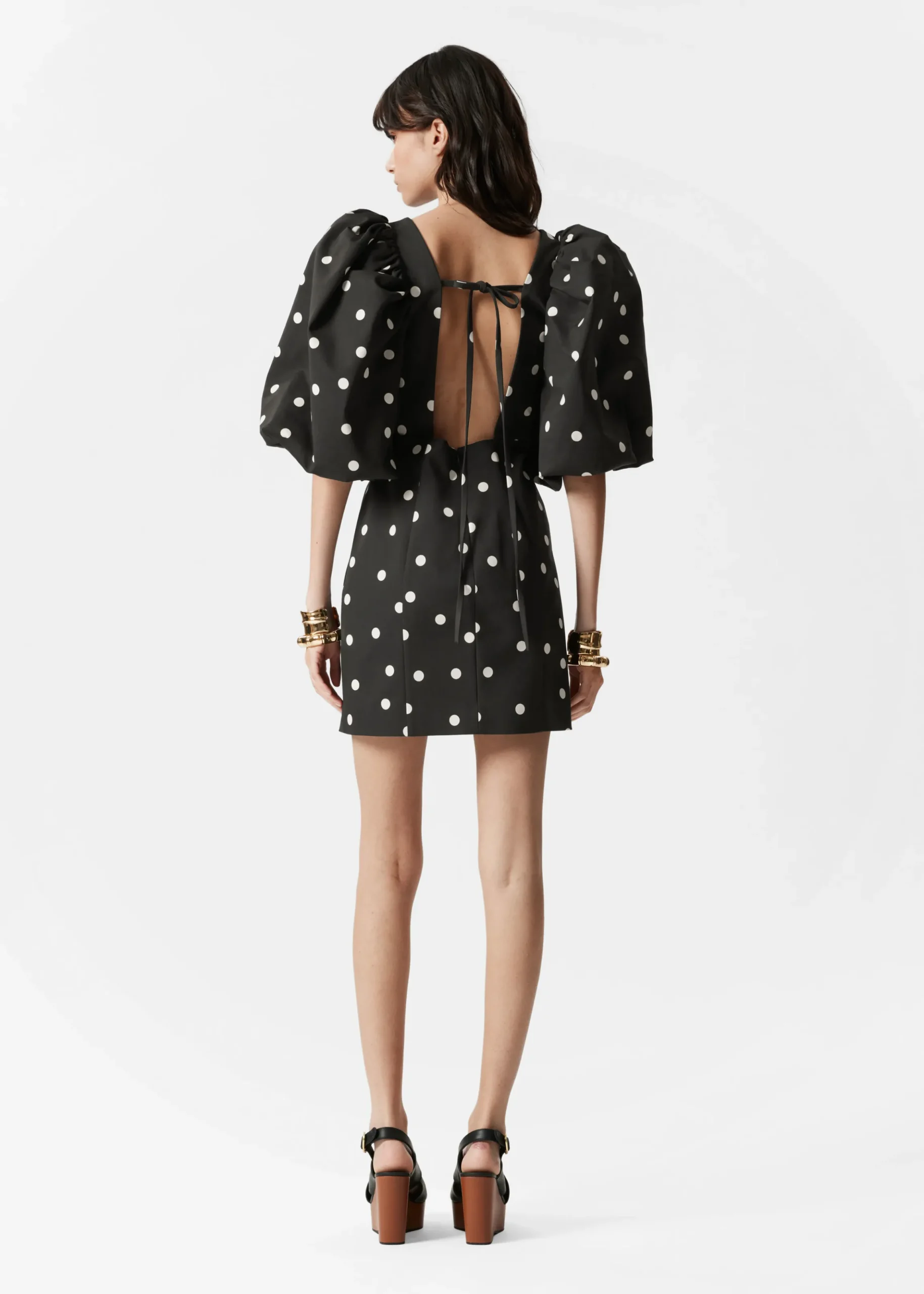 Minikleid mit Puffärmeln
