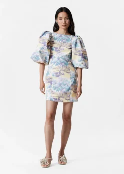 Minikleid mit Puffärmeln