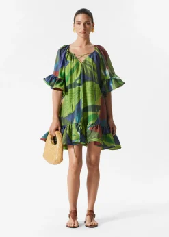 Minikleid mit Rüschen