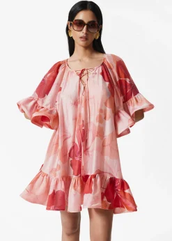 Minikleid mit Rüschen