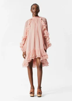Minikleid mit Rüschen