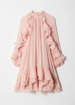Minikleid mit Rüschen