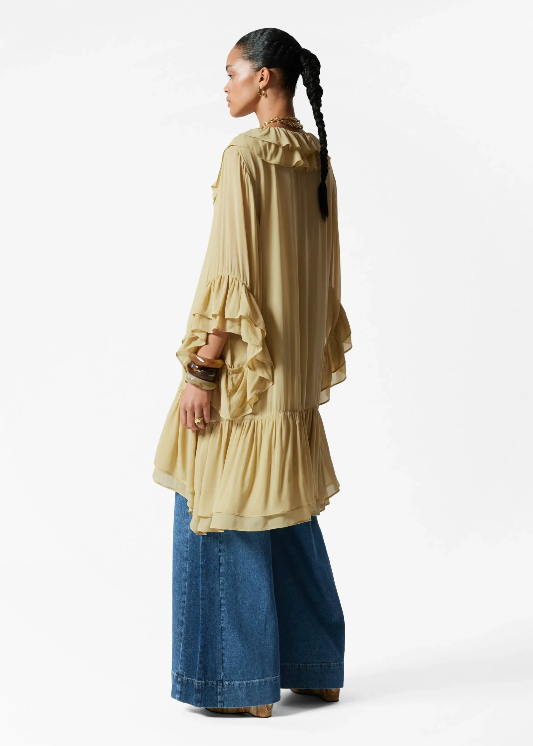 Minikleid mit Volants