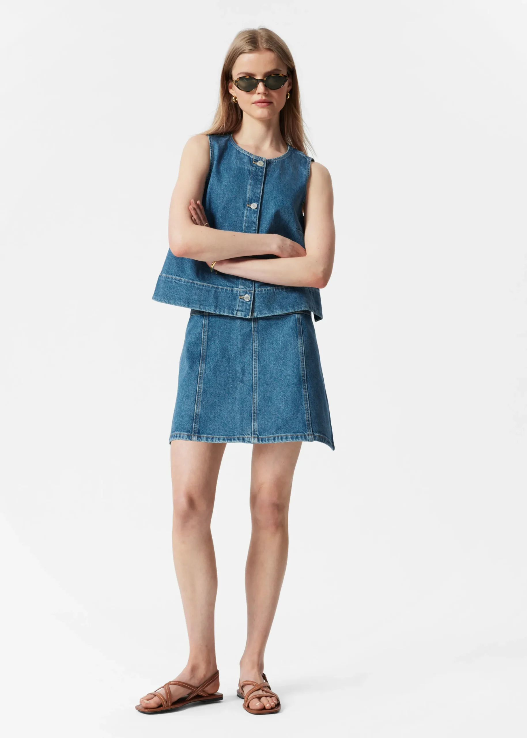 Minirock aus Denim