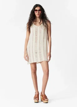 Mini-Strickkleid mit Perlen