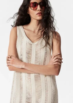 Mini-Strickkleid mit Perlen