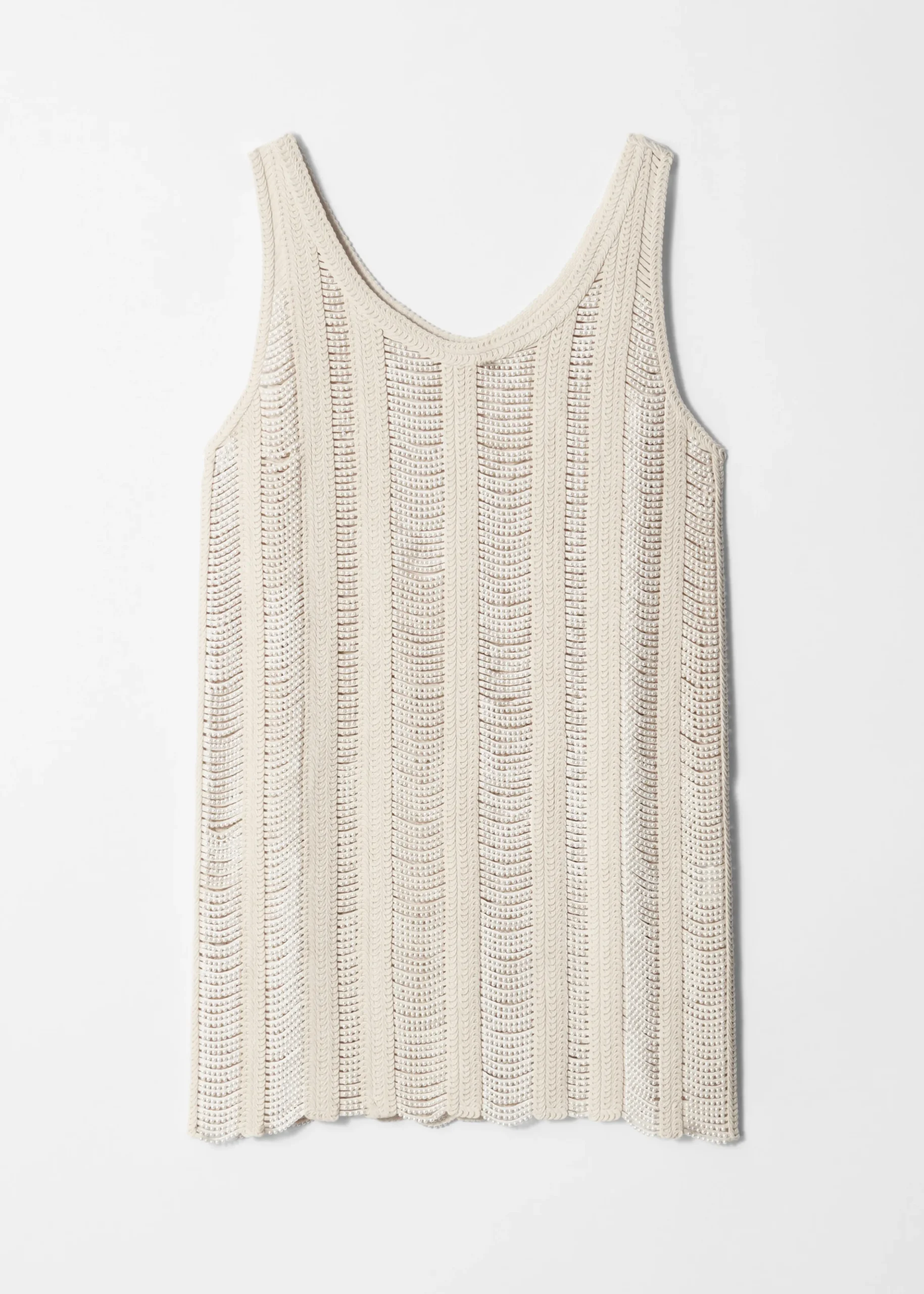 Mini-Strickkleid mit Perlen