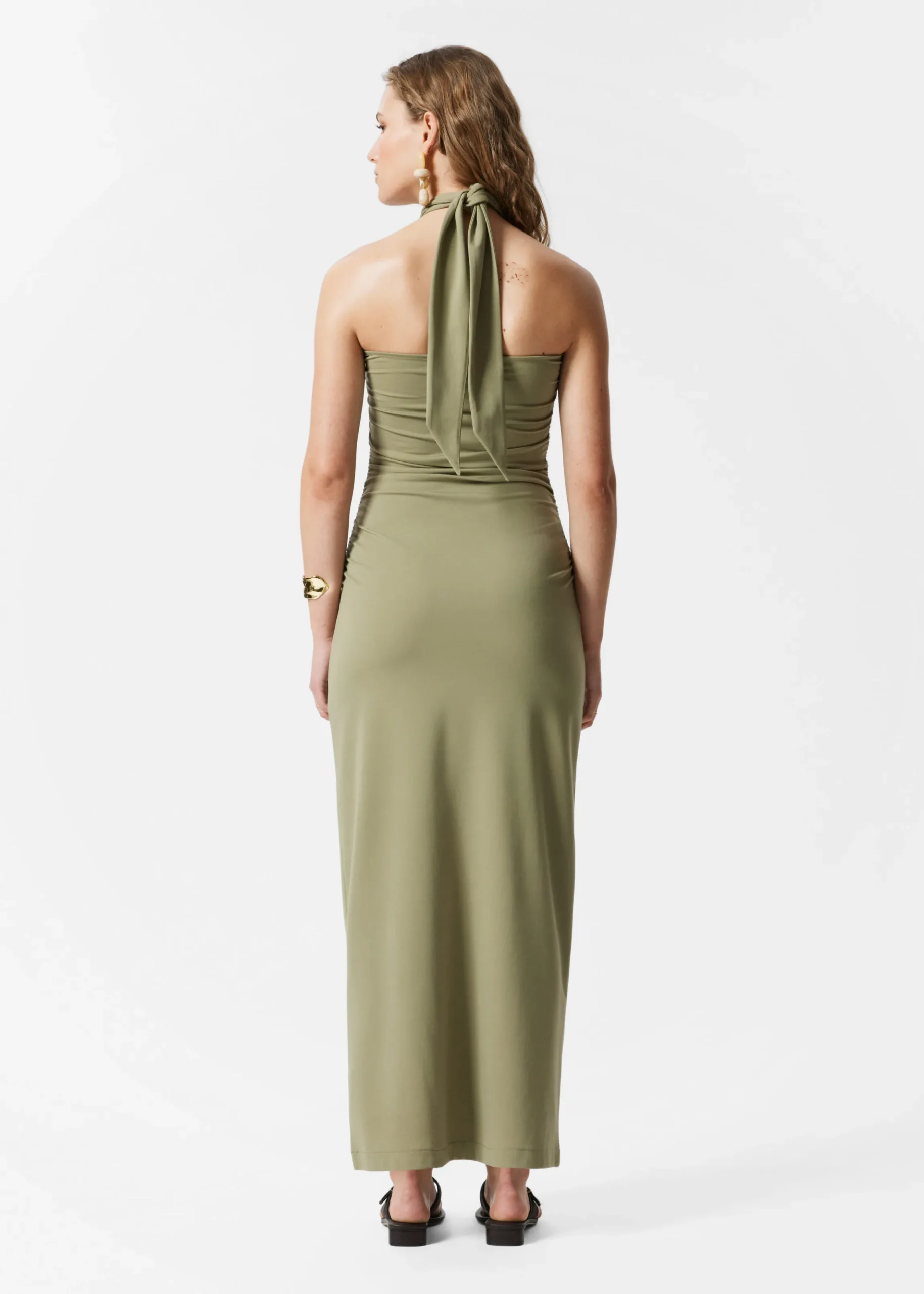 Neckholder-Midikleid