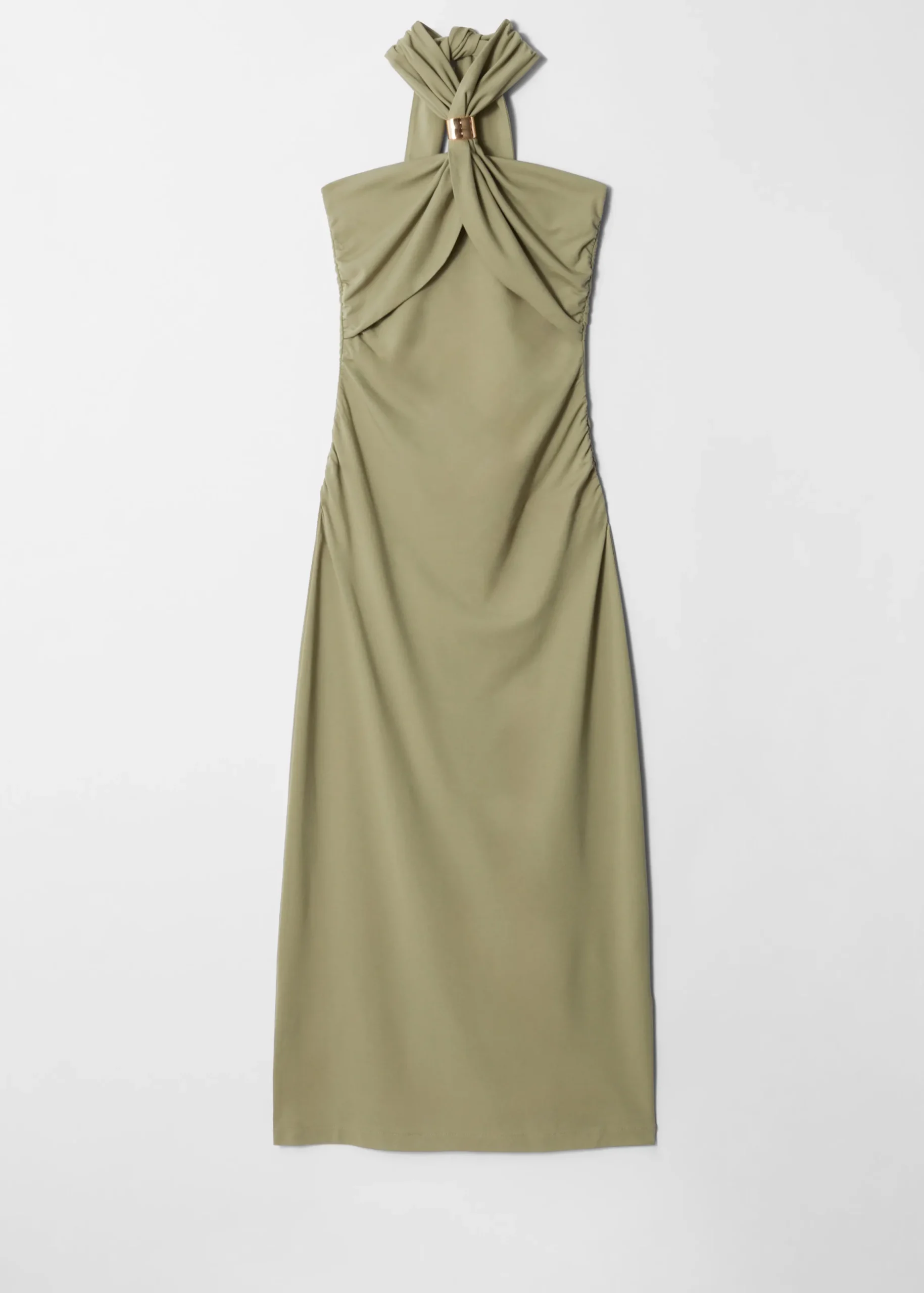 Neckholder-Midikleid