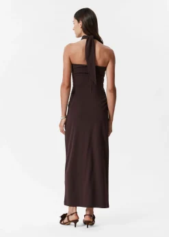 Neckholder-Midikleid