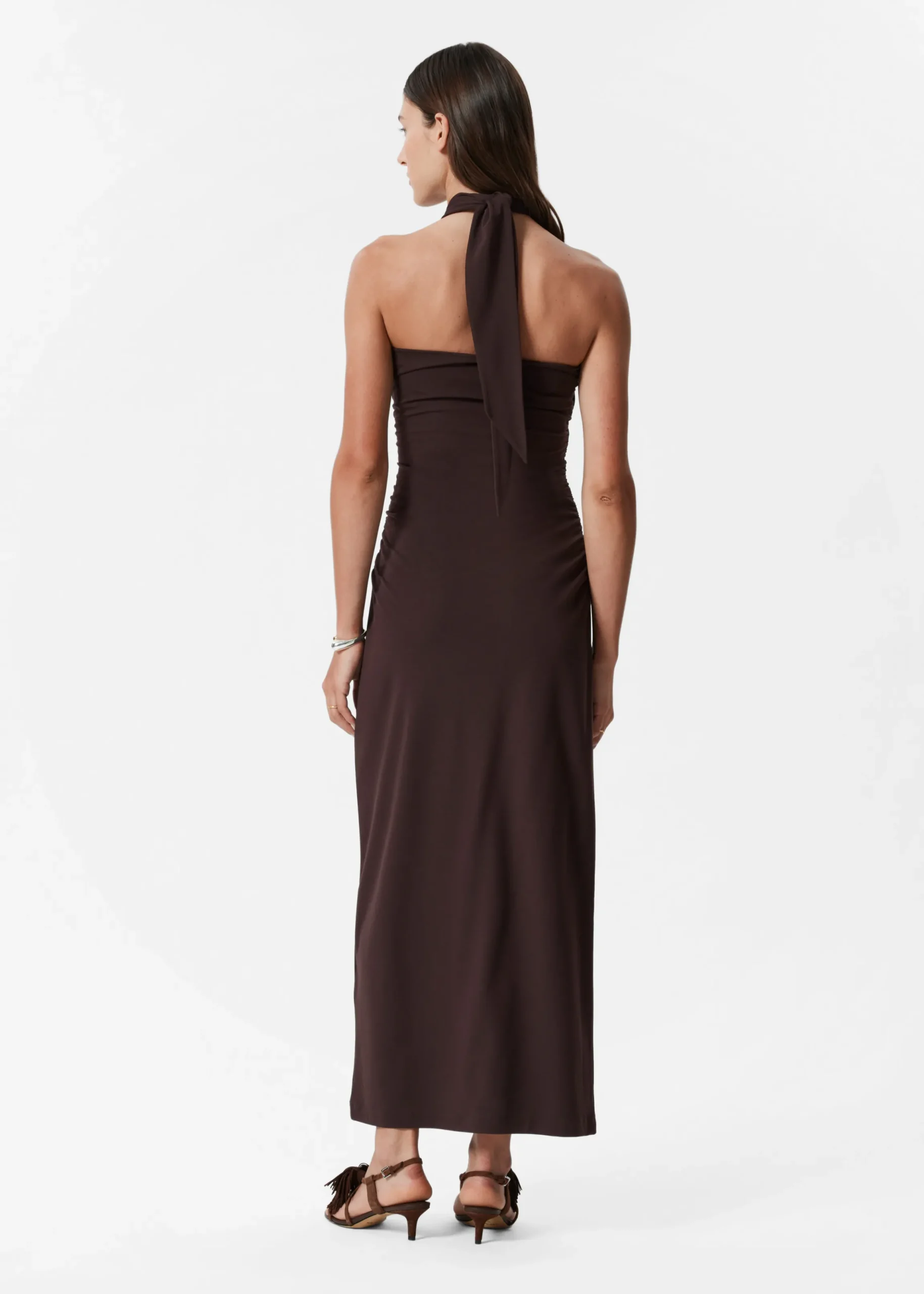 Neckholder-Midikleid