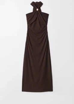 Neckholder-Midikleid