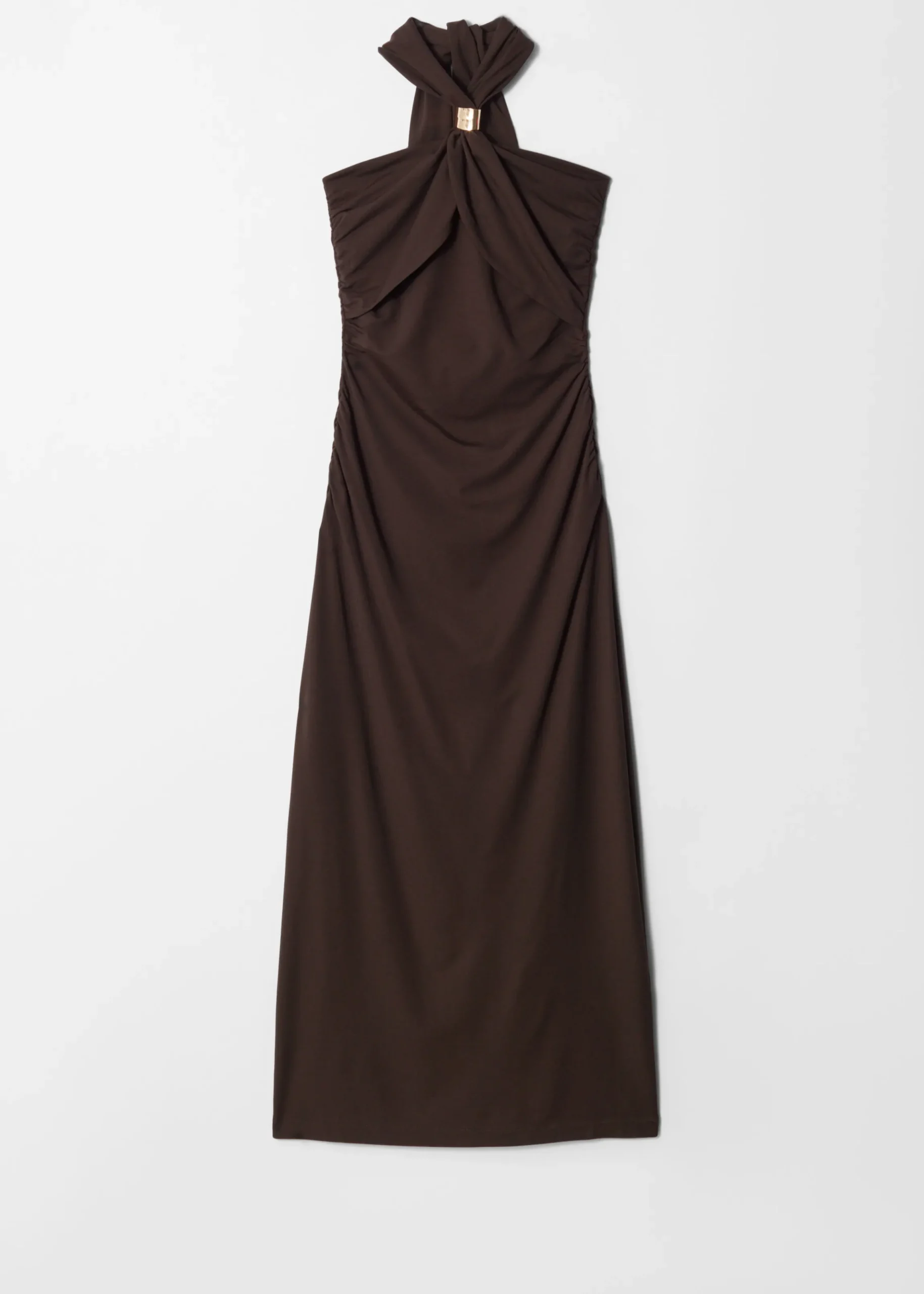 Neckholder-Midikleid