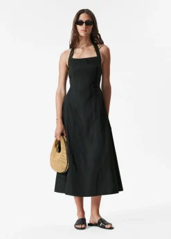 Neckholder-Midikleid
