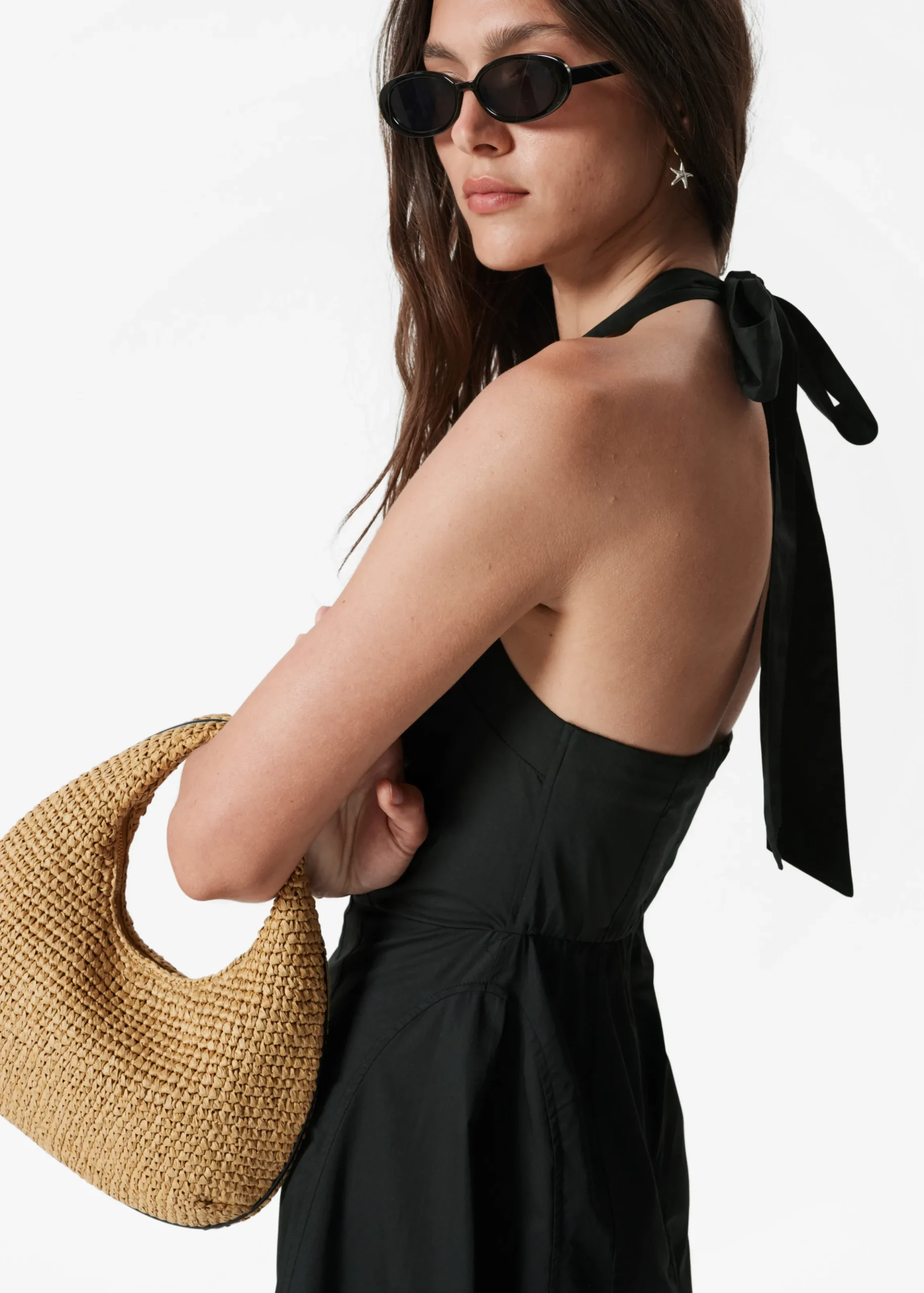 Neckholder-Midikleid