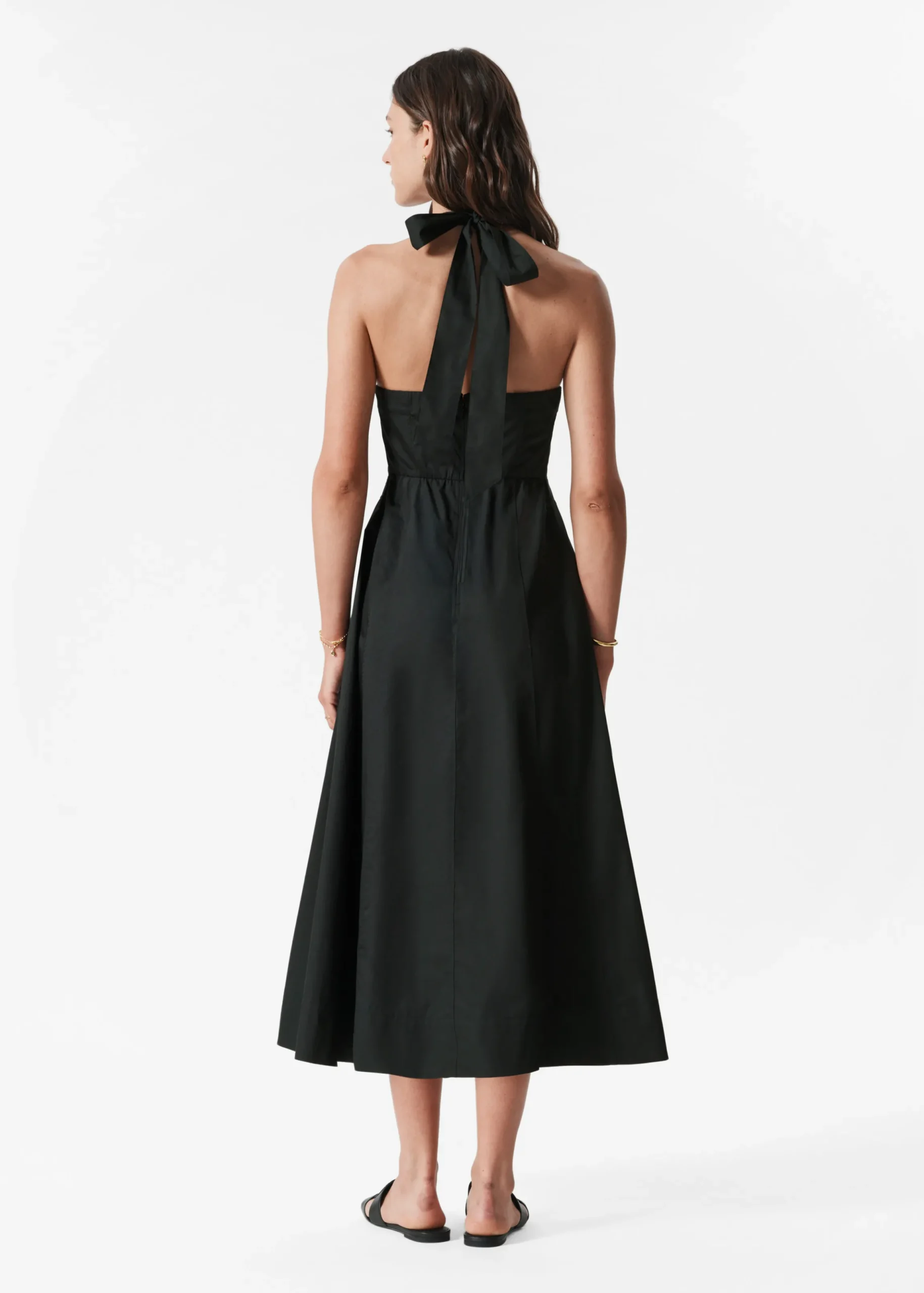 Neckholder-Midikleid