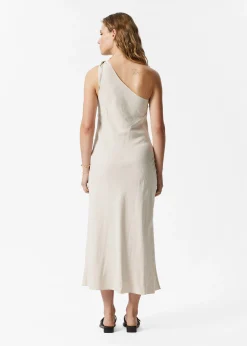 One-Shoulder-Midikleid
