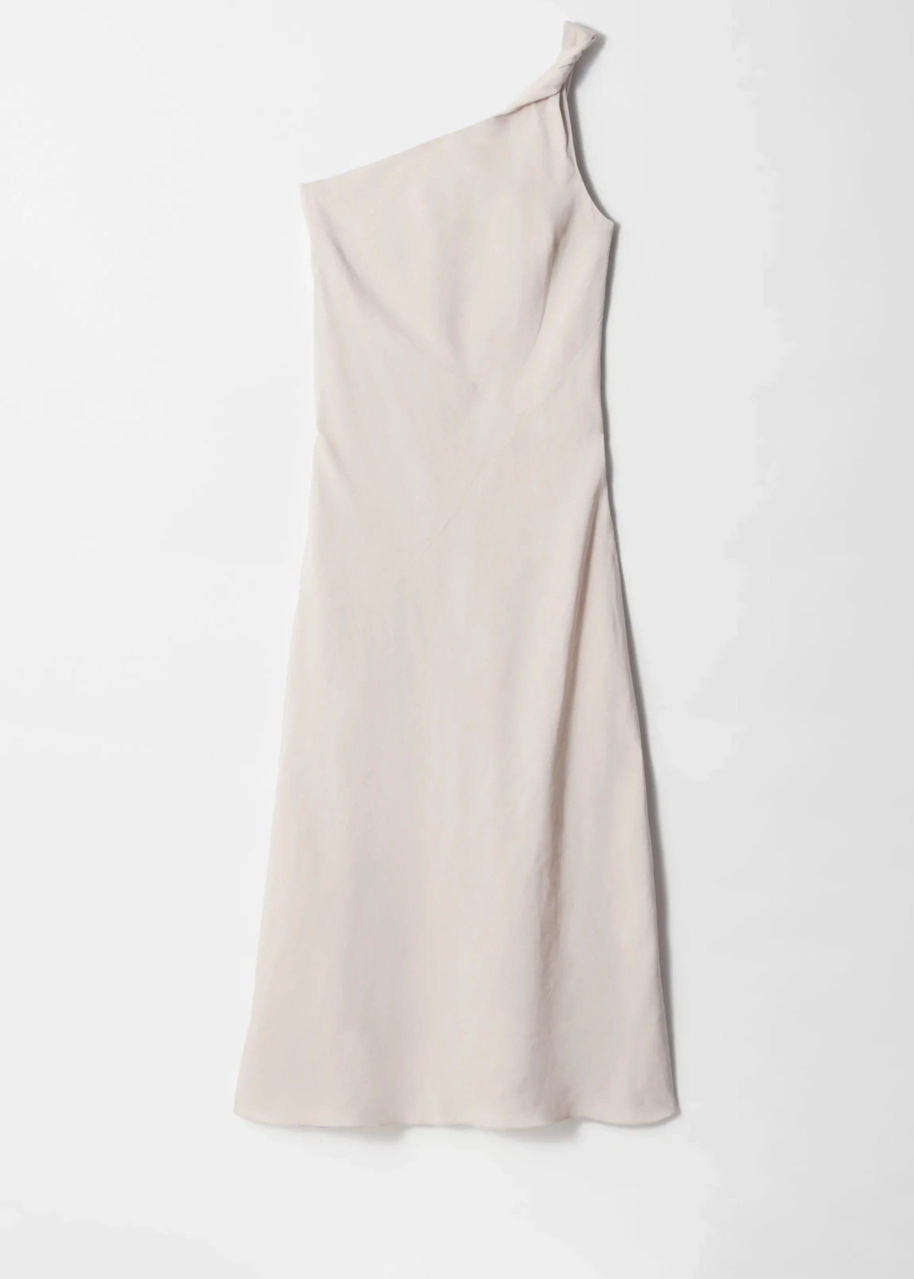 One-Shoulder-Midikleid