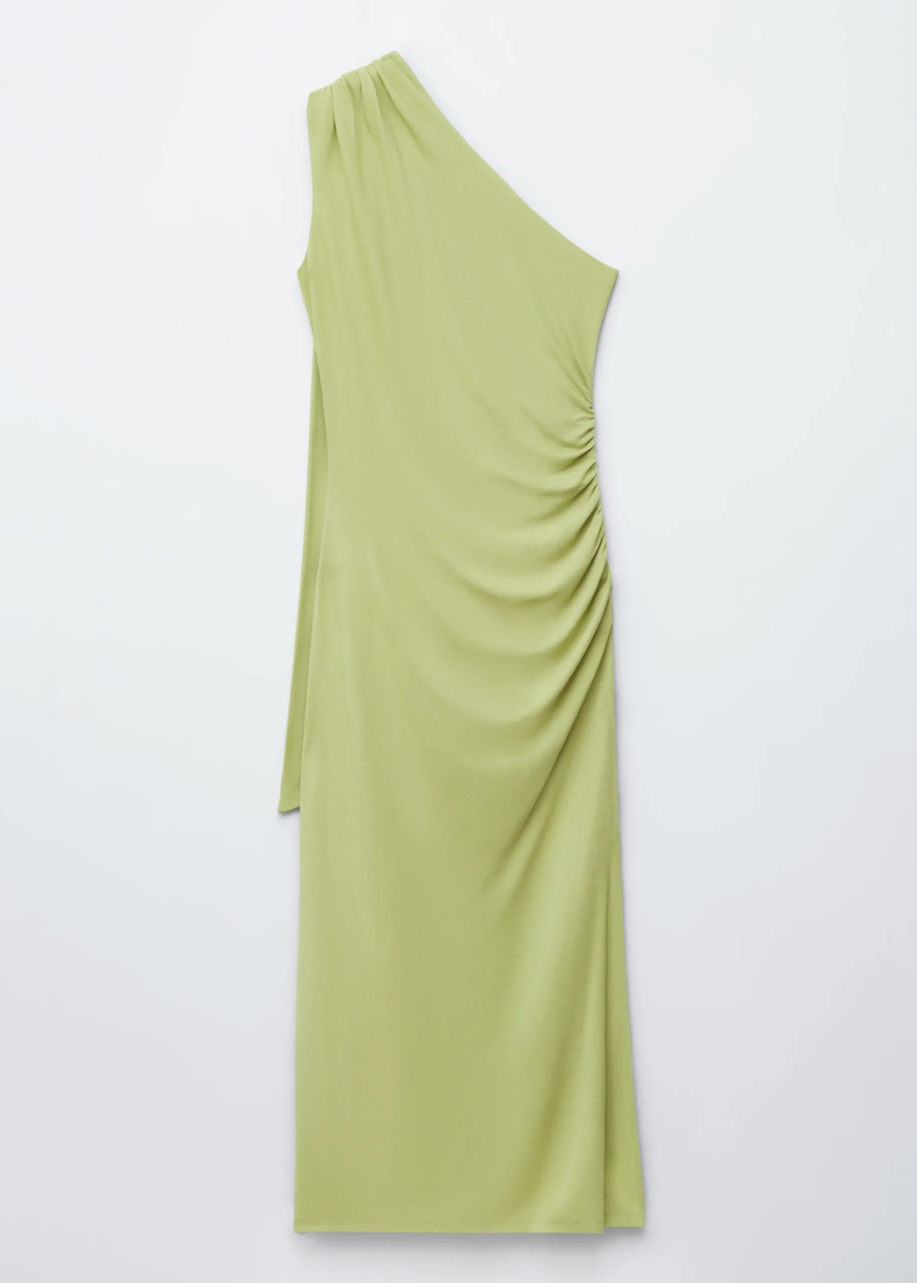 One-Shoulder-Midikleid mit Schal