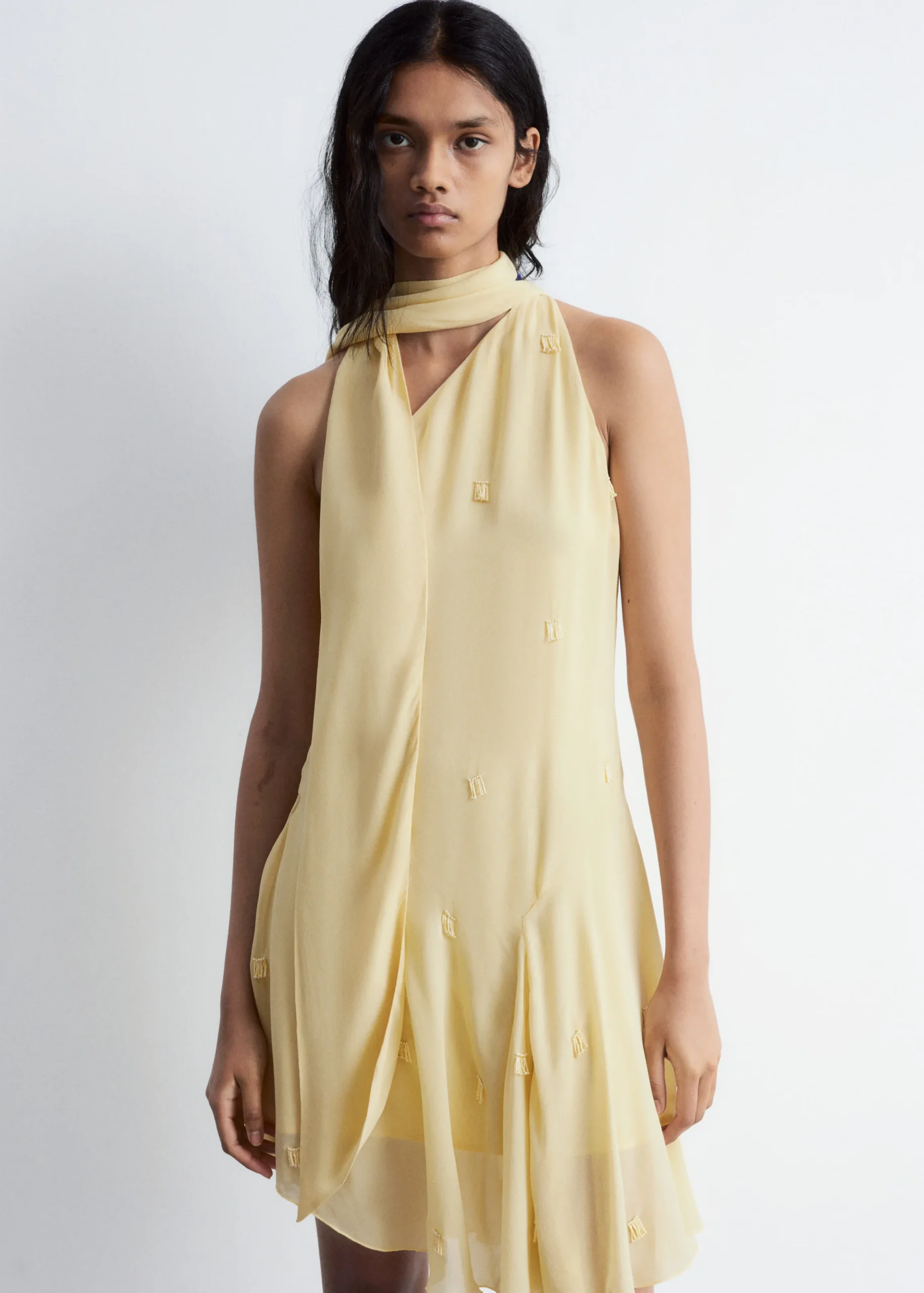 One-Shoulder-Minikleid