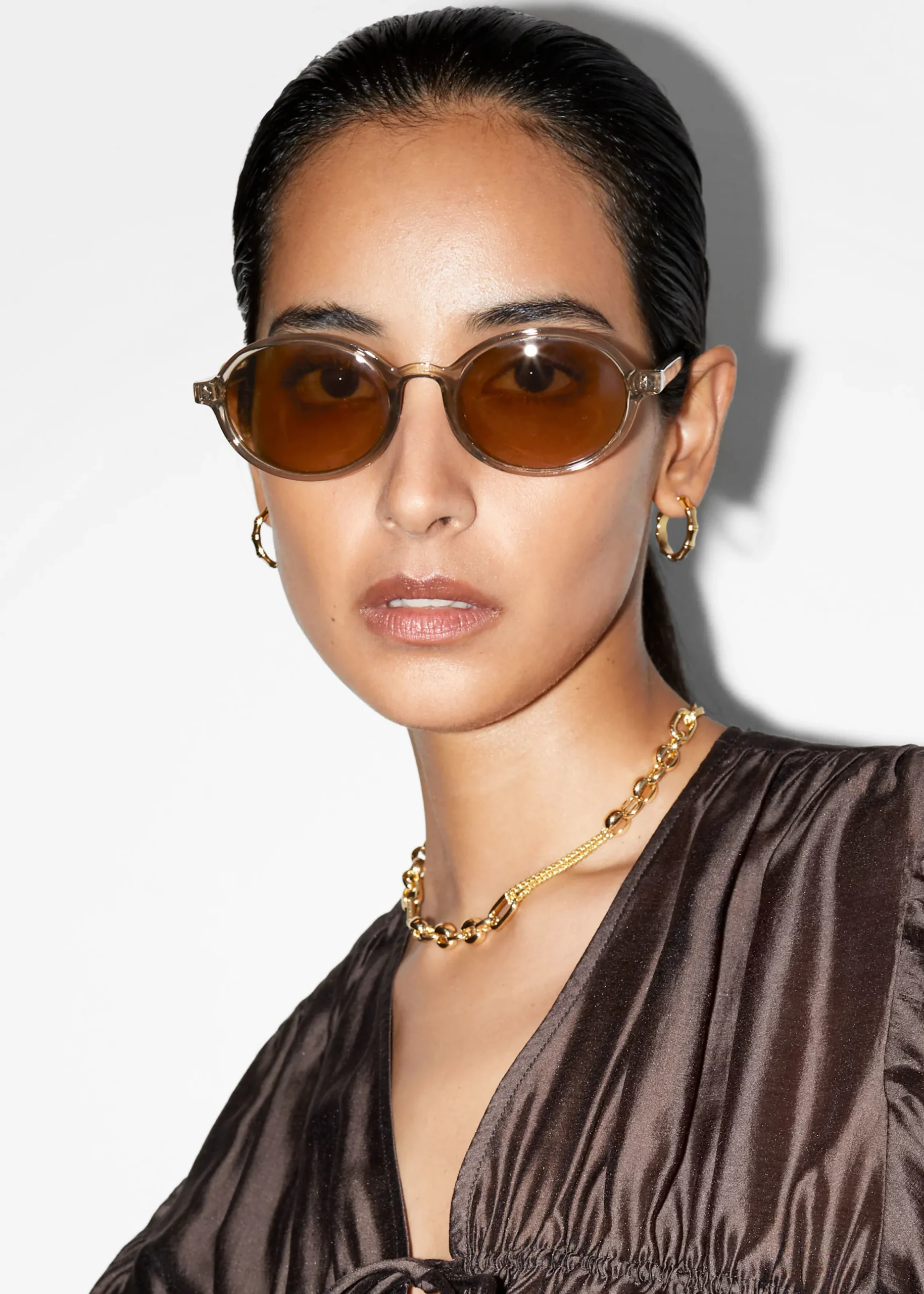 Ovale Sonnenbrille
