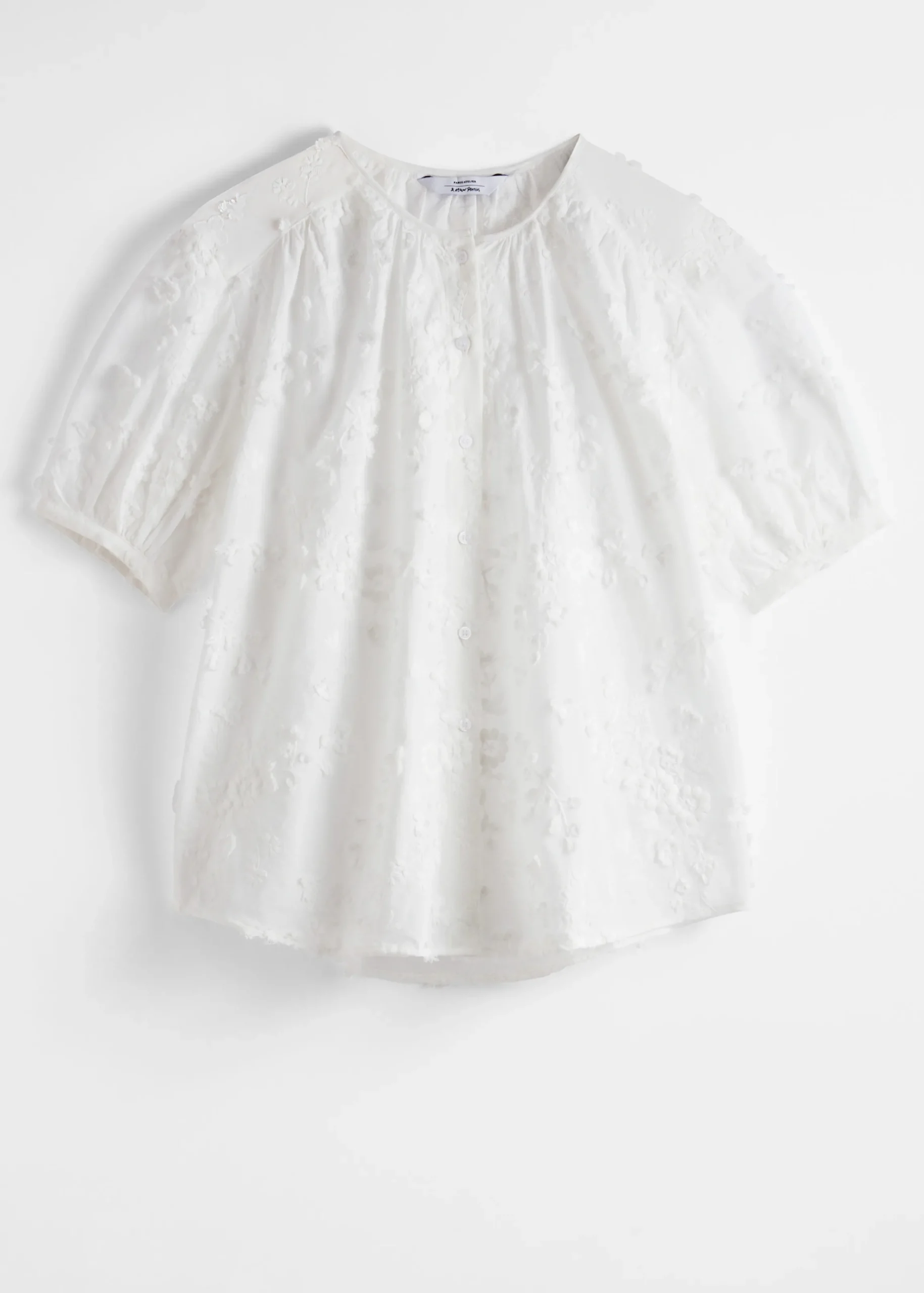 Oversized-Bluse mit Puffärmeln