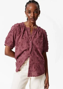 Oversized-Bluse mit Puffärmeln
