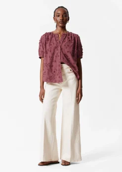Oversized-Bluse mit Puffärmeln