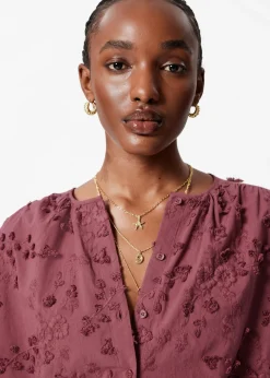 Oversized-Bluse mit Puffärmeln