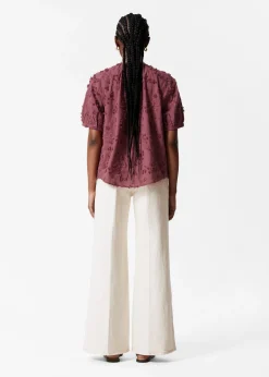 Oversized-Bluse mit Puffärmeln
