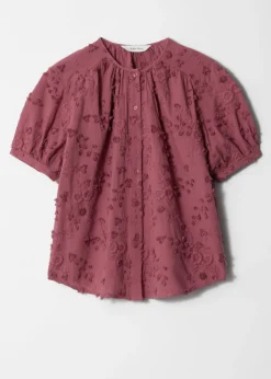 Oversized-Bluse mit Puffärmeln