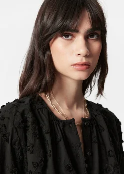 Oversized-Bluse mit Puffärmeln