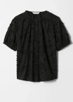 Oversized-Bluse mit Puffärmeln